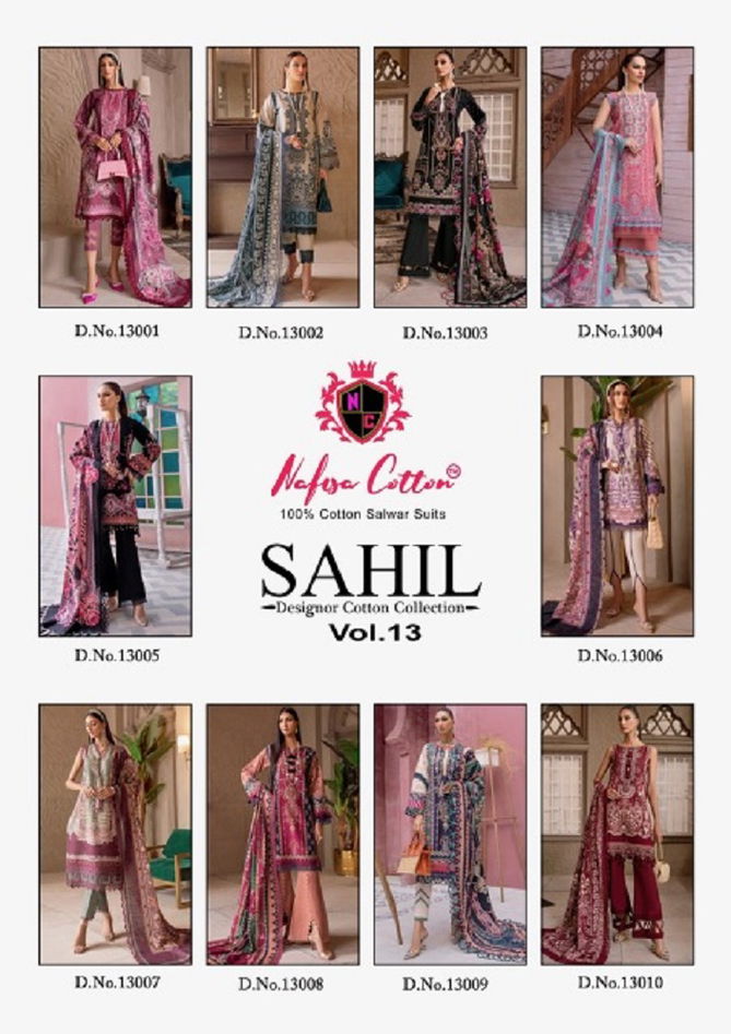 Sahil Vol 13 By Nafisa Karachi Cotton Dress Material Wholesale Price in Surat
